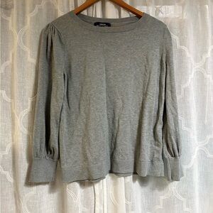 Land’s End Women’s Gray Long Sleeve Sweater Size L Knit
